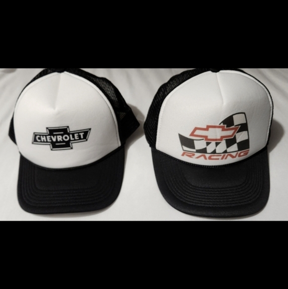 NWOT Chevy Hats 2 Trucker Style Snap Back Bundle - Picture 1 of 1